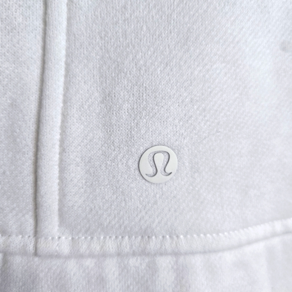 Lululemon Fleece Be True Jacket White Size 6 - Picture 9 of 10